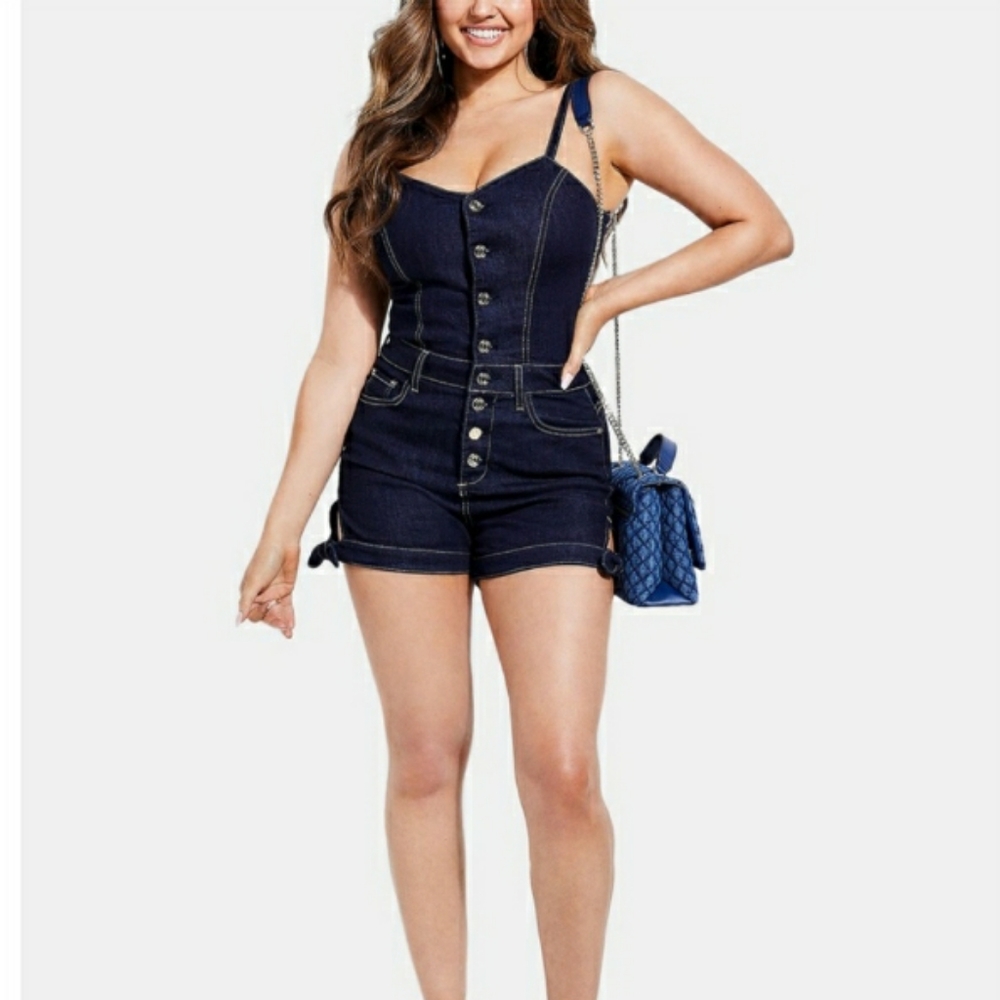 Denim Romper